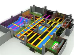 Large Kids Indoor Playground Trampoline Park Supplier 
